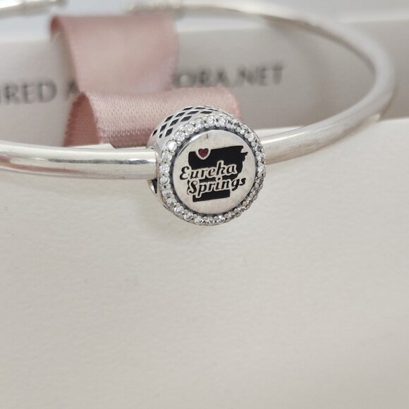 Pandora Eureka Springs  Bead Charm S925 Silver Travel Destination Charm Pendant - Picture 5 of 9